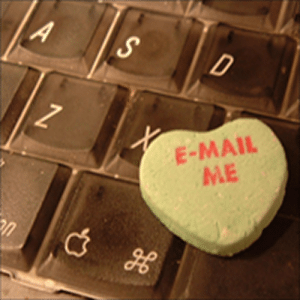 Email me conversation heart
