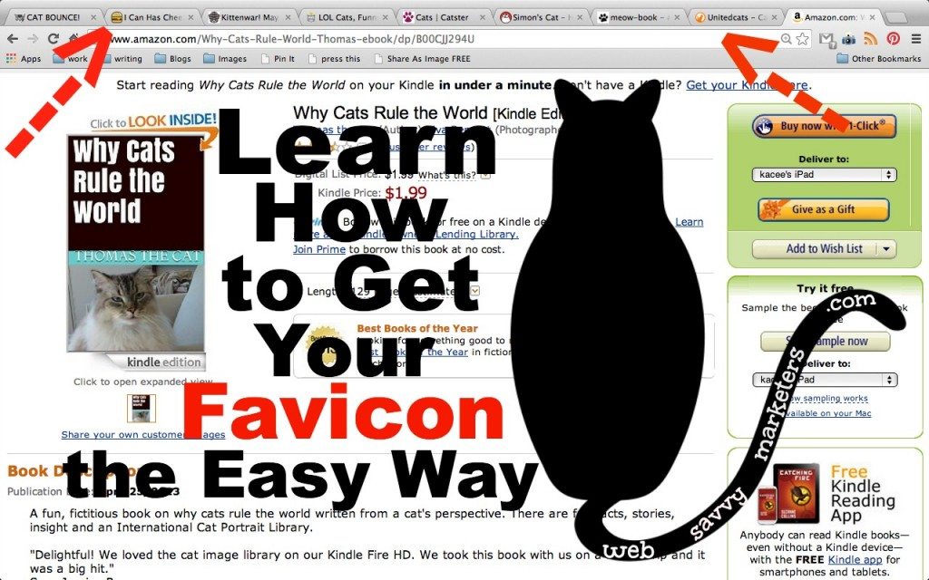 easy steps to getting your own favicon