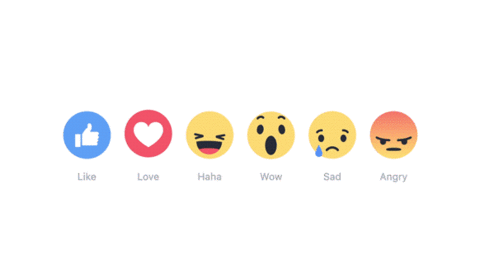 Facebook emoji buttons